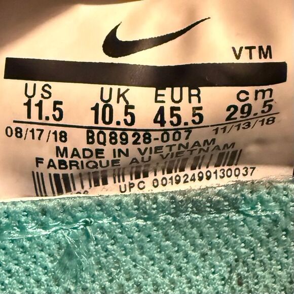 Nike Epic React Flyknit Mottle Black University Red Running Athletic Sneakers - Picture 16 of 16